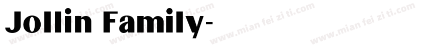 Jollin Family字体转换